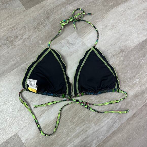 Agua Bendita Bendito Peacock Bikini Top in Multi Size Large - Picture 3 of 6